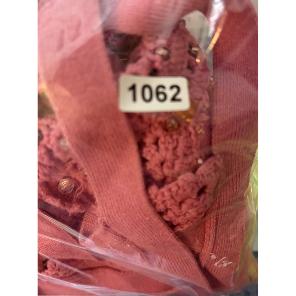 Faded Glory Beaded Crochet Sleeveless Pink Tank Camisole Top Sz S Y2K Boho - Picture 8 of 8